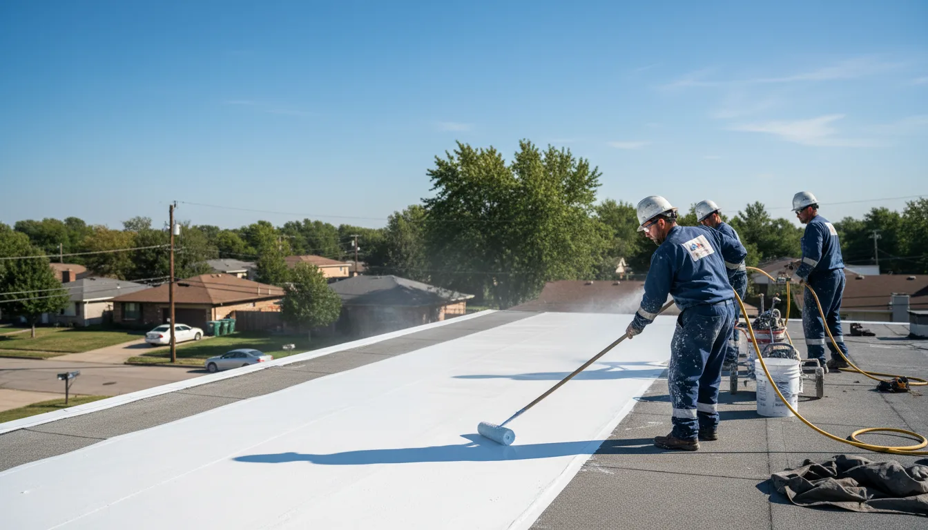 Commercial roof coating in Enon, OH near me
